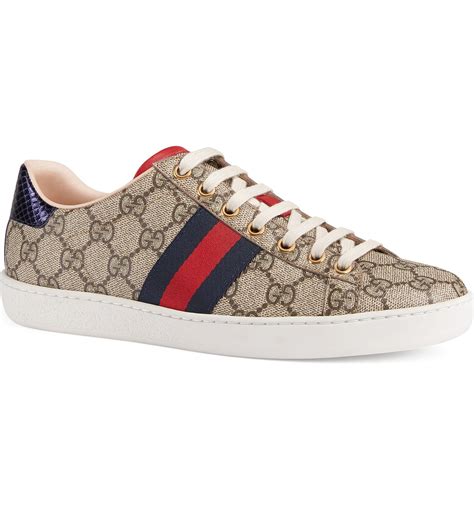 gucci ace stripe sneakers womens|Gucci ace sneakers nordstrom.